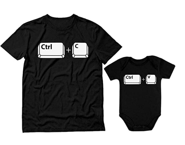 Camisa para papá e hijo