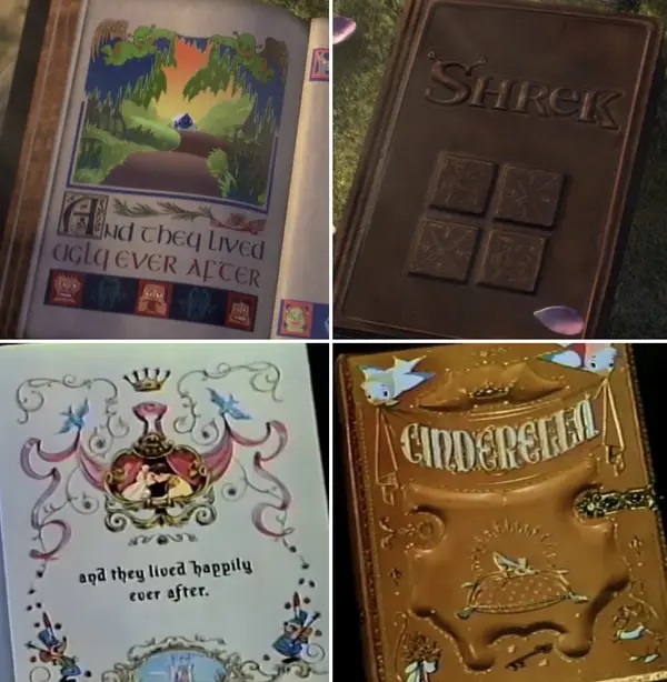 Escena de Shrek con libros abiertos ;13 Momentos que fueron magia pura en 'Shrek' y no lo notaste 