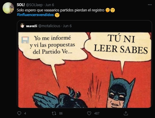 criticas reacciones en Twitter