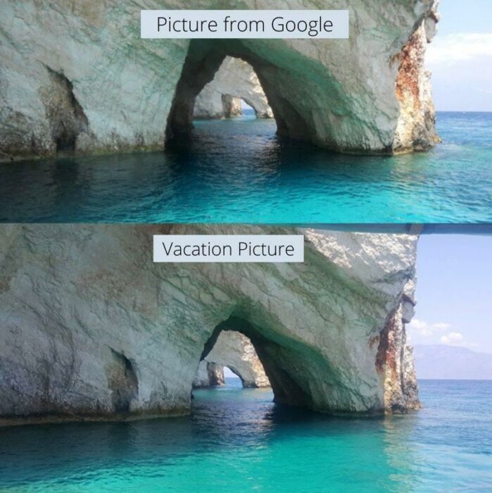 paisaje en Google y en la vida real ;15 Veces en las que la realidad superó las expectativas