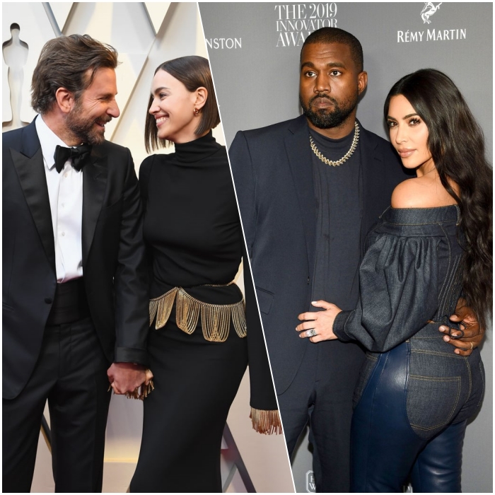 bradley cooper, irina shayk, kanye west, kim kardashian
