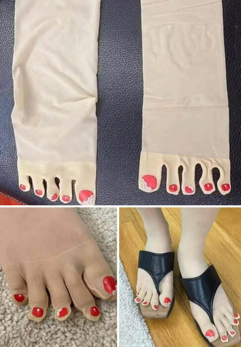 Medias en forma de dedos