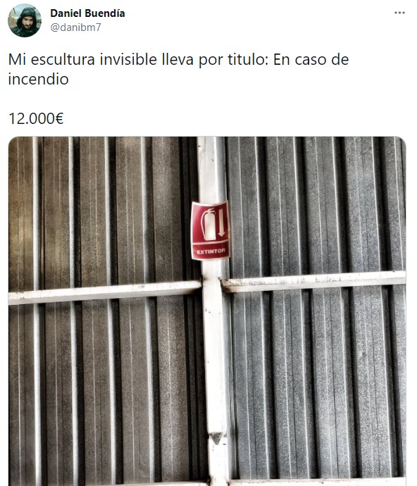Comentarios en Twitter sobre la escultura invisible de Salvatore Garau