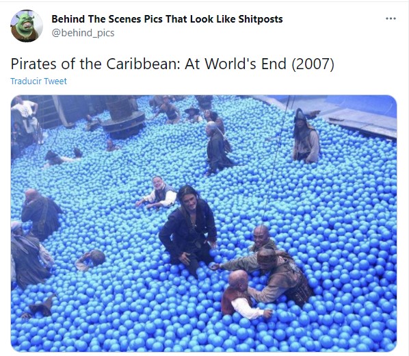 Detrás de escena de la película Piratas del Caribe en el fin del mundo