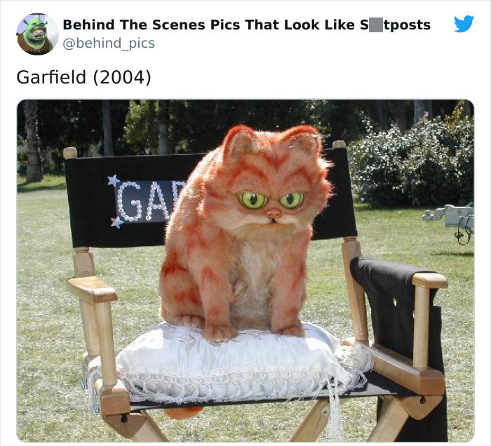 Detrás de escena de la película Garfield