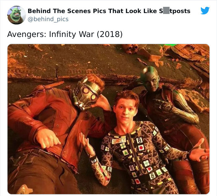 Detrás de escena de la película Infinity War