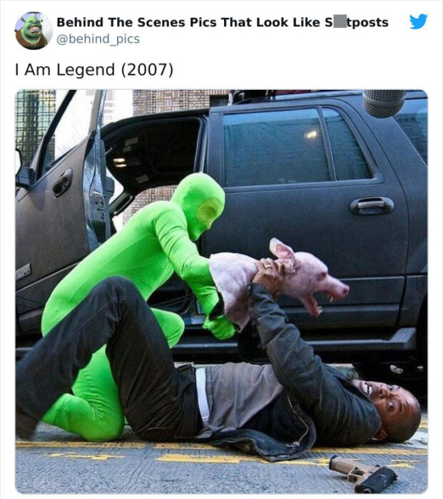 Detrás de escena de la película Soy Leyenda