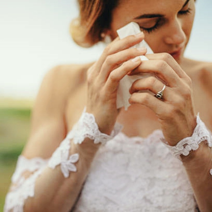 novia llorando