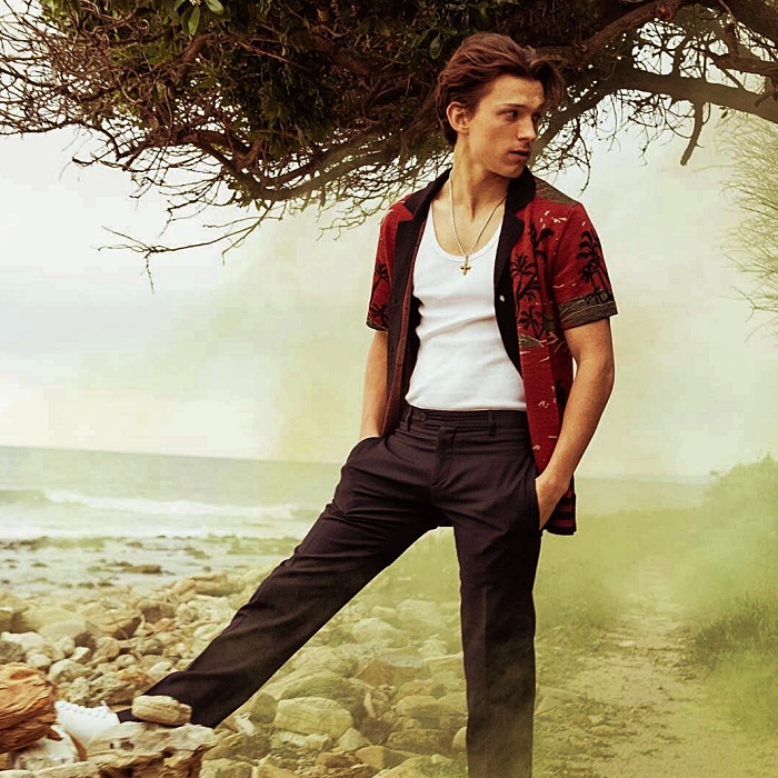Sesión de fotos con Tom Holland