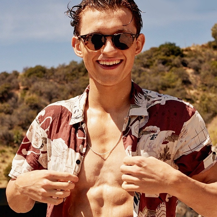 Sesión de fotos con Tom Holland