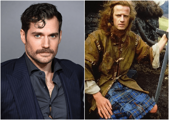 Henry Cavill y escena de película 'Highlander'