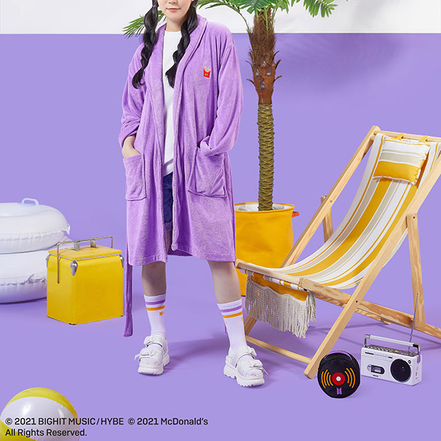 Bata de baño; ;Army, preparate para comprar toda la colección BTS de McDonalds