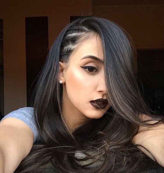 trenza lateral triple ;13 trenzas con cabello suelto para esos días ni de frío ni calor