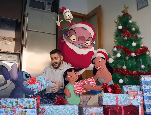 Personajes de Lilo & Stitch edición de Samuel MB ;Maestro convierte a personajes Disney en sus roomies y se vuelve viral