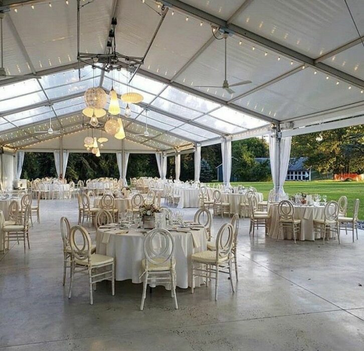 Recepción de una boda sola