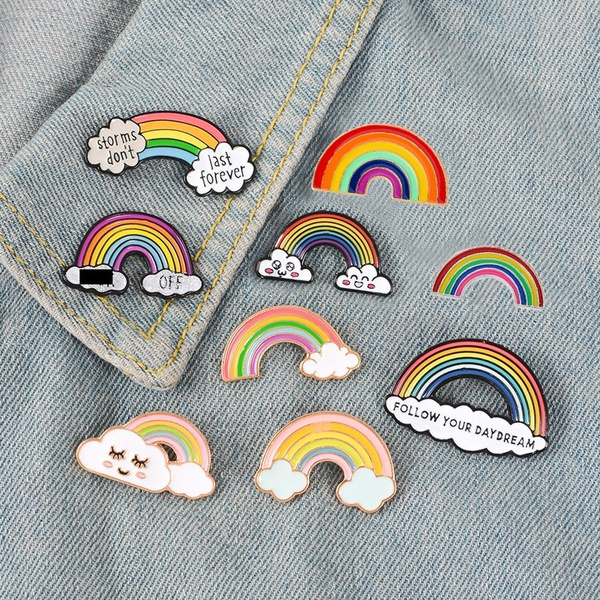 prendedores en forma de arcoíris ;13 Coloridos regalos para las chicas que aman los arcoíris