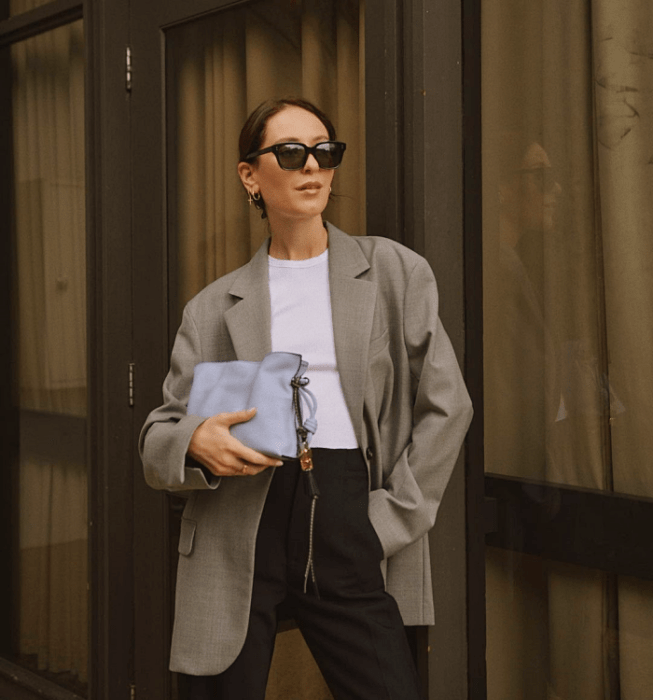 Saco oversize para un look moderno