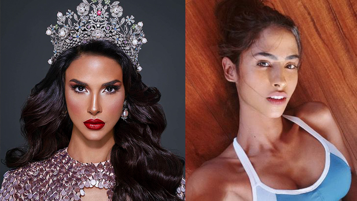 Latinas de miss universo maquilladas en comparación sin una gota de maquillaje 