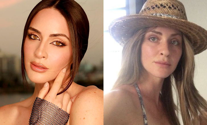 Latinas de miss universo maquilladas en comparación sin una gota de maquillaje 