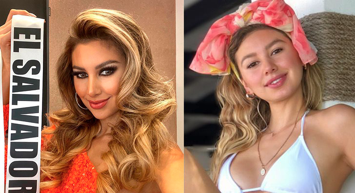 Latinas de miss universo maquilladas en comparación sin una gota de maquillaje 
