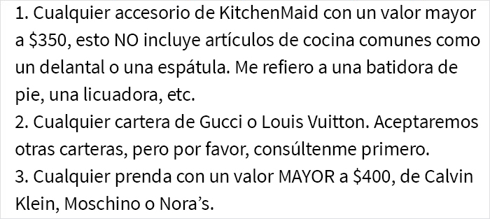 Lista de peticiones que hizo una novia sobre su boda 