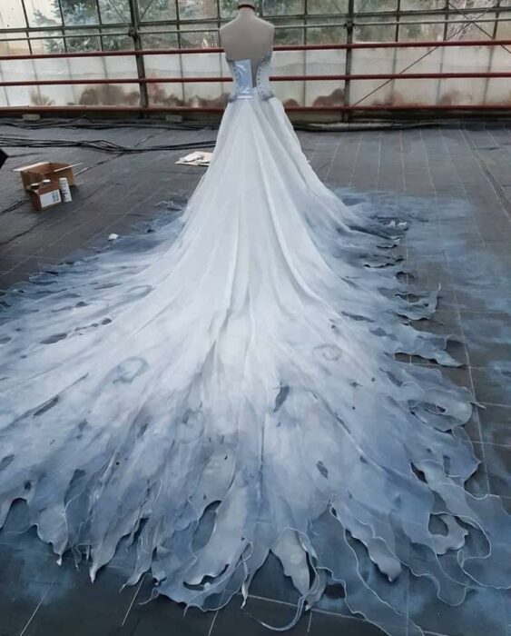 Vestido de El cadáver de la novia hecho por la cosplayer Celia