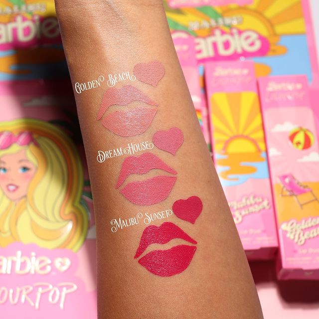 Labiales de Barbie Malibú; ColourPop y Barbie Malibu lanzan línea de maquillaje