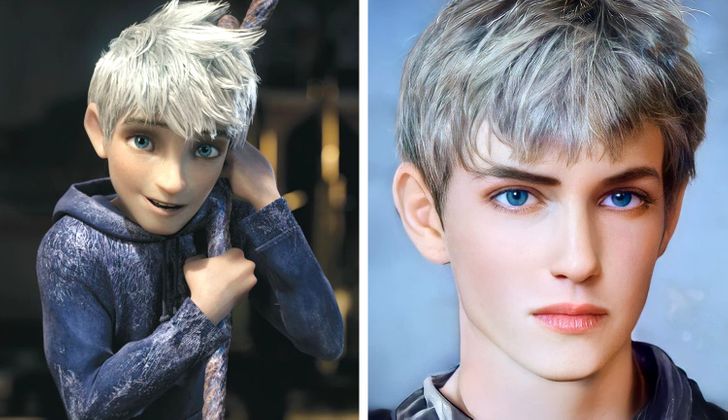 Jack Frost ilustrado con aspecto real por Darky Artists; Artista redibuja a personajes animados como personas y el resultado es chulísimo
