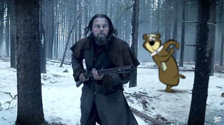 Oso en la película de El Renacido