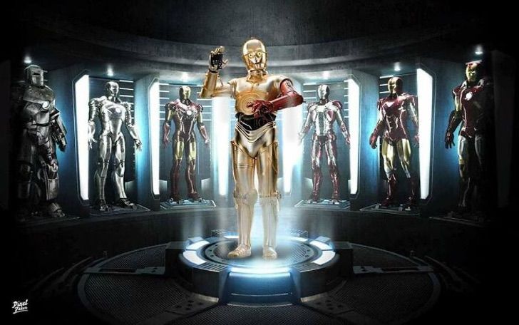 C3PO en la película de Iron Man