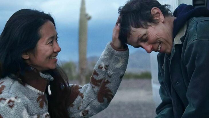 escena de la película Nomadland en la entrega de los premios oscar