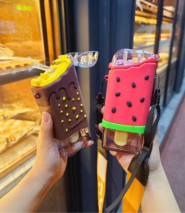 cilindro en forma de paleta; Cilindros bonitos que te motivaran a beber agüita todo el días