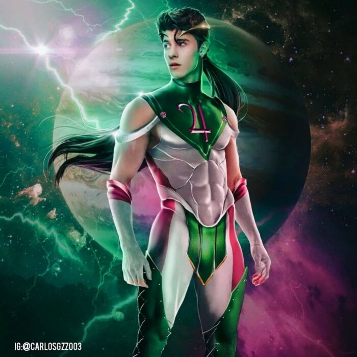 Shawn Mendes como una Sailor Scout, Ilustración de Carloz Gzz ; Artista transforma a celebridades masculinas en sailor scout