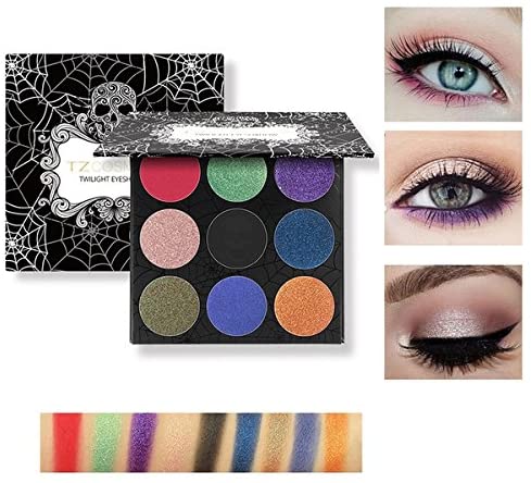 Sombras de ojos en forma de calavera