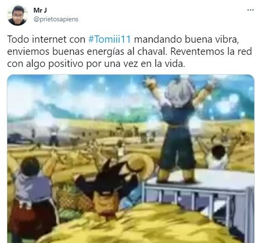 Tuit sobre el youtuber Tomiii 11; Tomiii 11, el youtuber que está uniendo a todo internet por una noble causa 