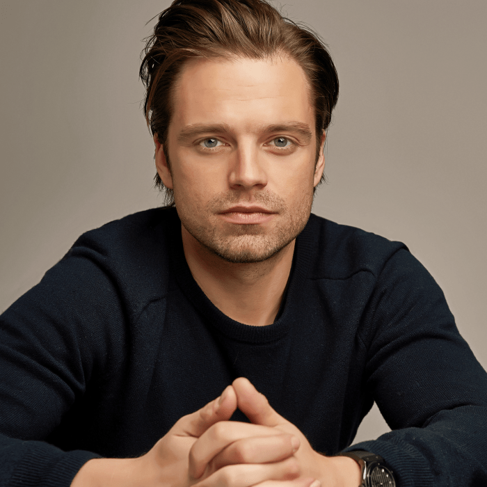 actor romano-americano Sebastian Stan en sesión de fotos