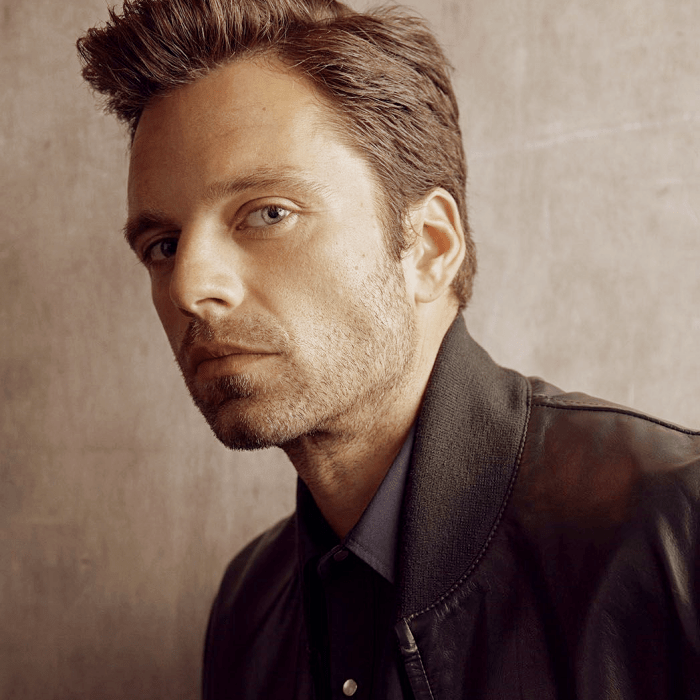 actor romano-americano Sebastian Stan en sesión de fotos