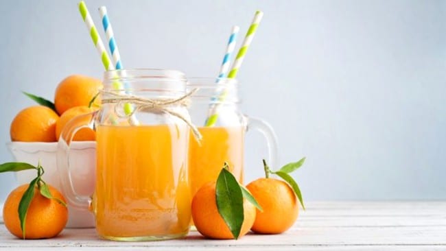 Agua fresca de mandarina; 13 Bebidas para llenar de sabor tus tardes de calor