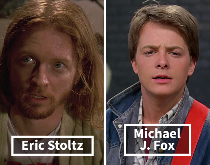 Eric Stoltz por Michael J. Fox en Volver al futuro