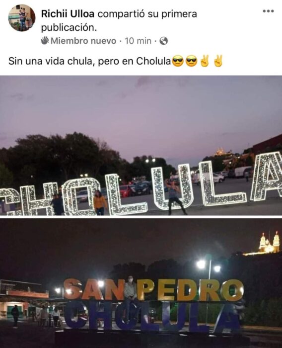 Foto de la entrada a Cholula; Mexicanos están compartiendo fotos de sus viajes con ingeniosas rimas