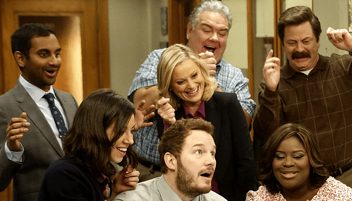 escena de la serie "Parks And Recreation"