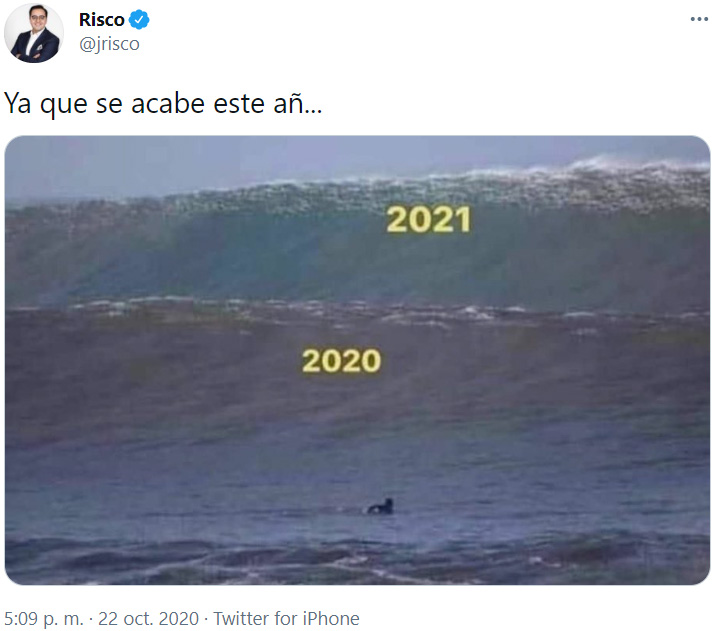 Meme sobre el primer año de la pandemia