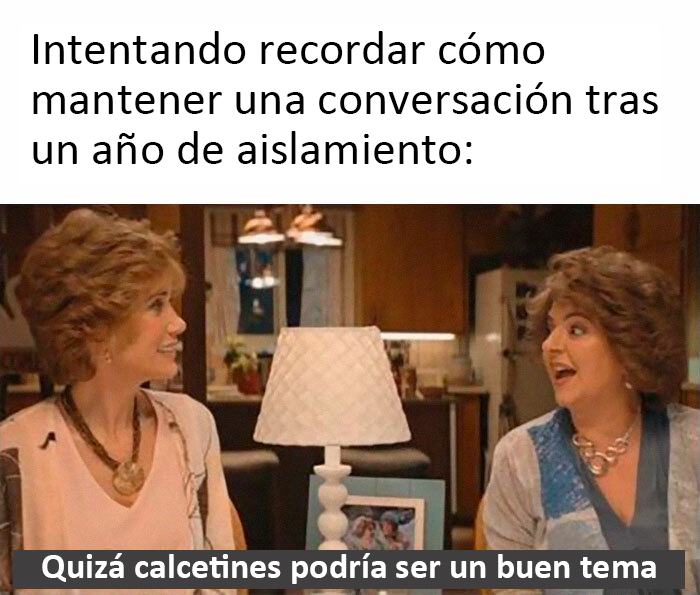 Meme sobre el primer año de la pandemia