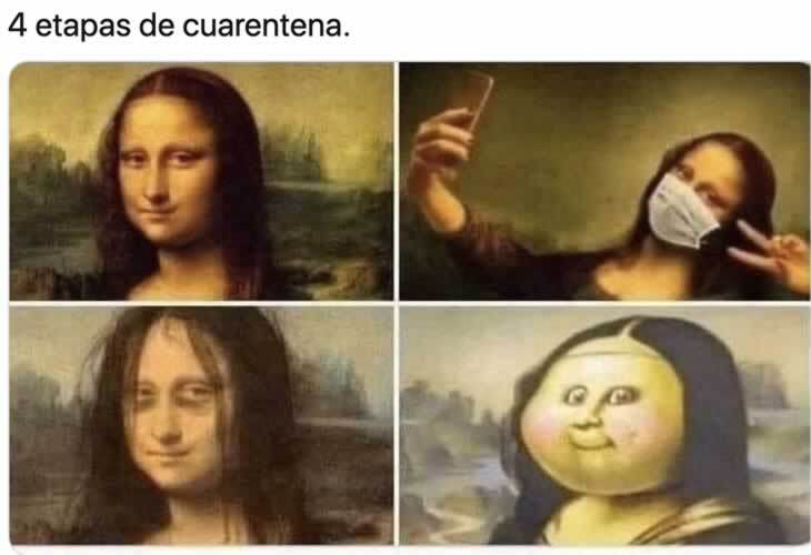 Meme sobre el primer año de la pandemia