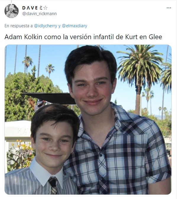 Comparación de la persona original y el personaje de la serie Glee