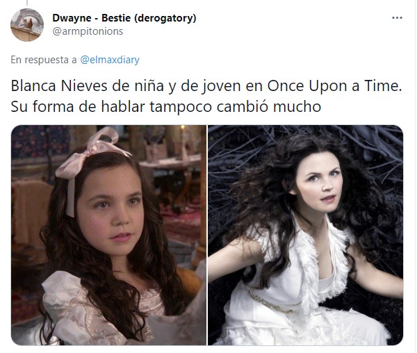 Comparación de la persona original y el personaje de la serie Once Upon a Time