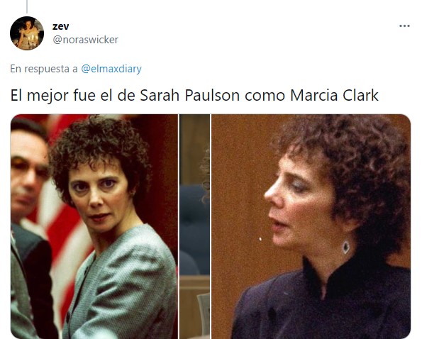Comparación de la persona original y el personaje de la película American Crime Story