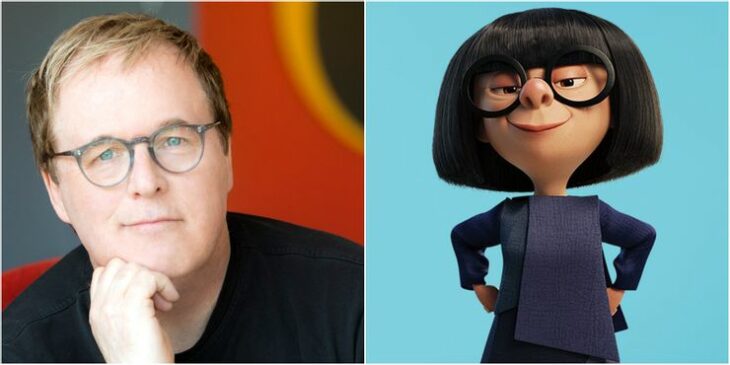 Brad Bird como Edna Moda en Los Increíbles
