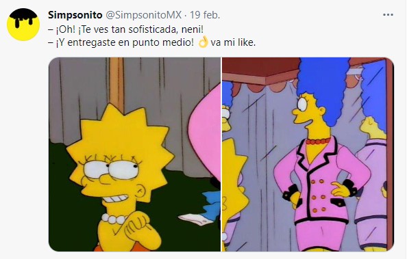 Meme Marge y Lisa probándose ropa