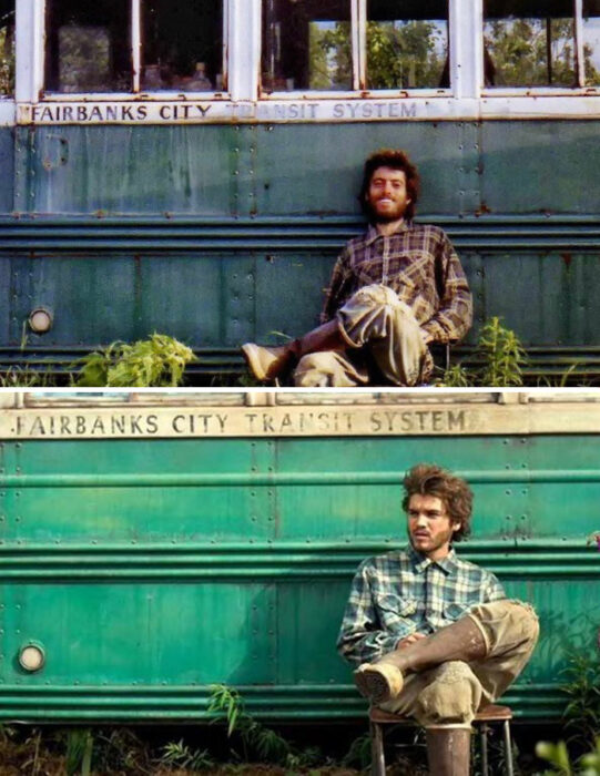 Christopher McCandless interpretado por Emil Hirsch